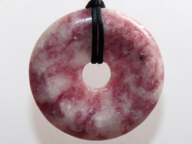 Lepidolite on cord