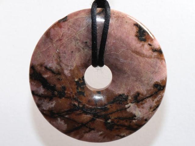 Rhodonite on cord