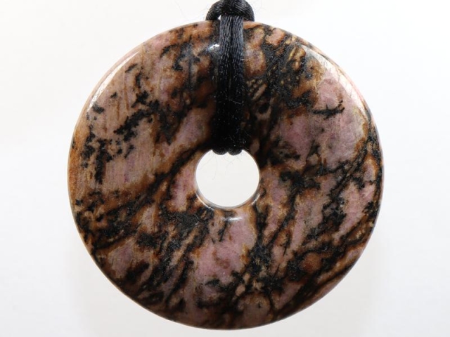 Rhodonite on cord