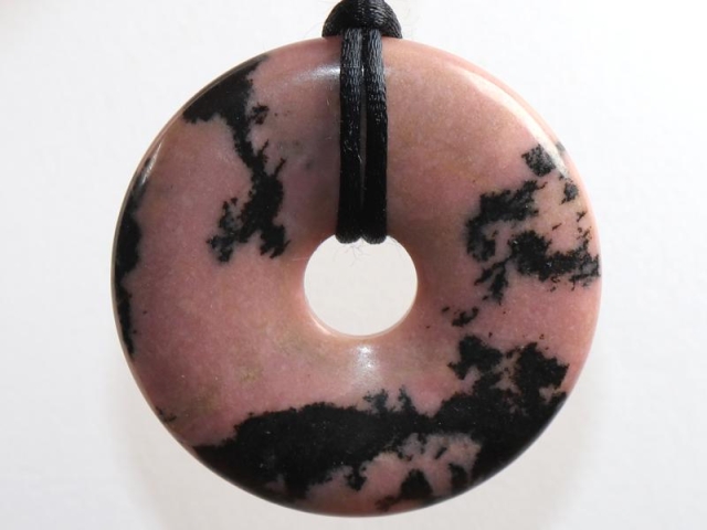 Rhodonite on cord