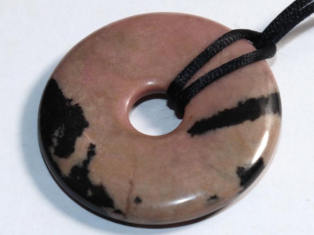 Rhodonite on cord