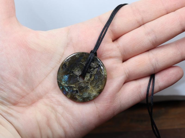 Labradorite on cord