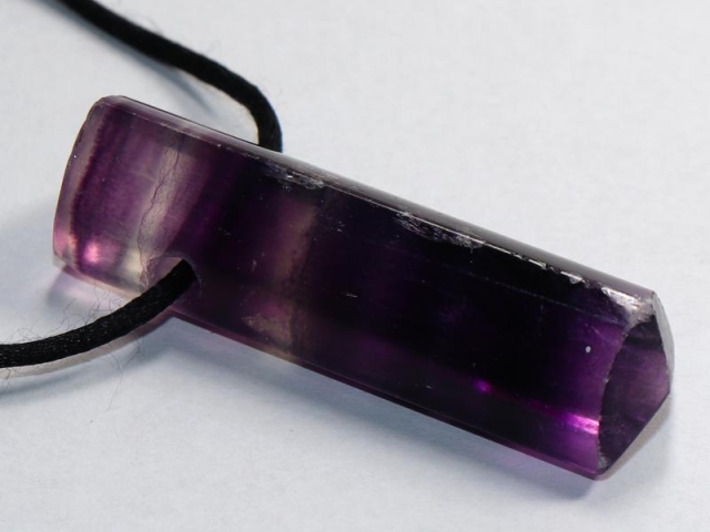 Fluorite on cord