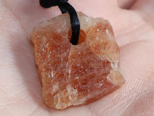 Sunstone on cord