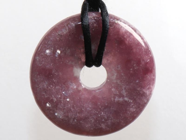 Lepidolite on cord