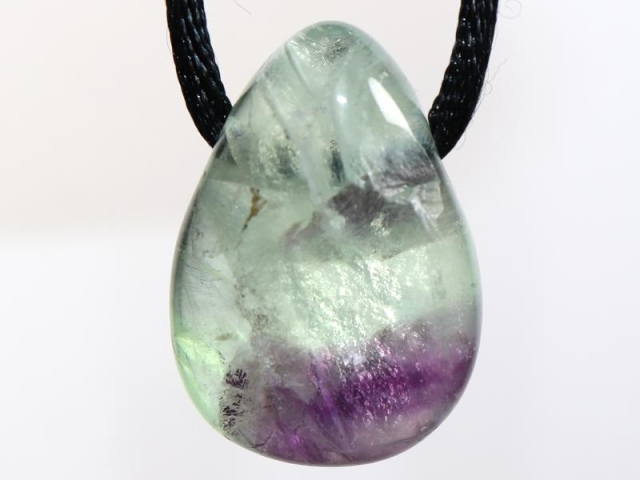 Fluorite on cord