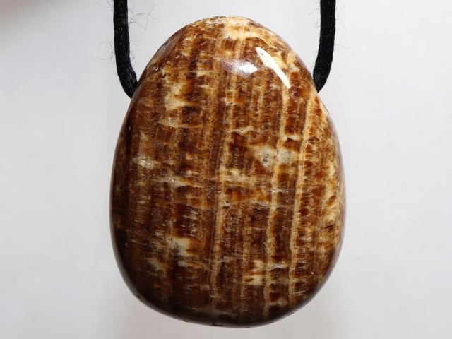 Aragonite on cord