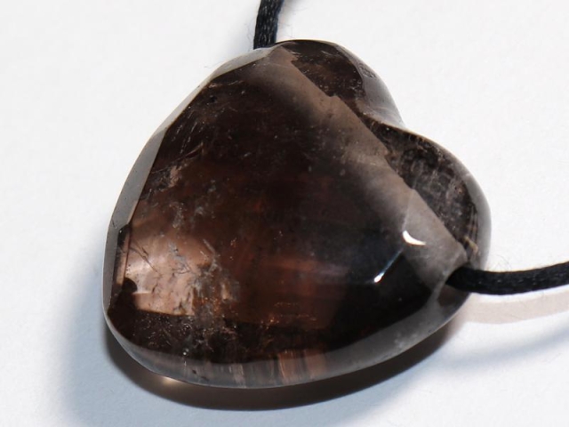 Smoky quartz on cord