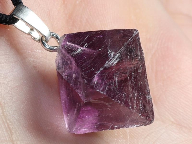 Fluorite on cord