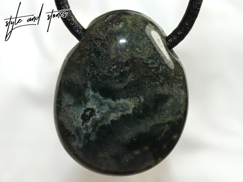 Ocean jasper on cord