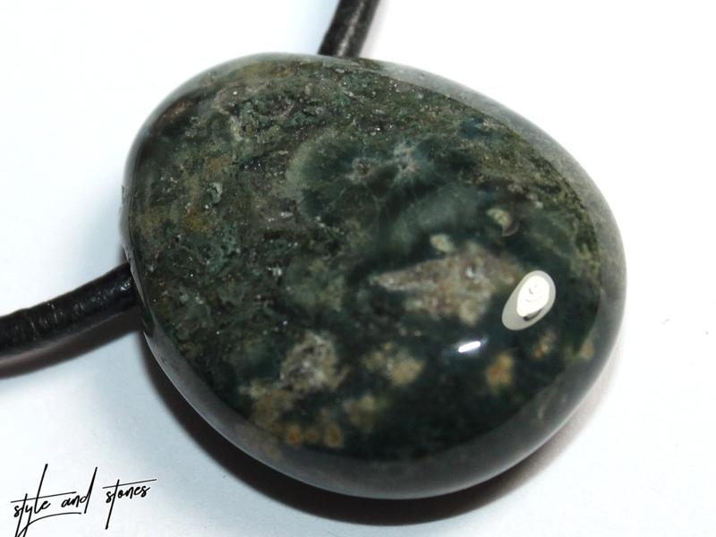 Ocean jasper on cord