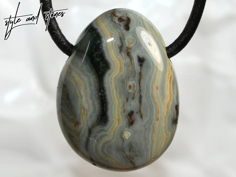 Ocean jasper on cord