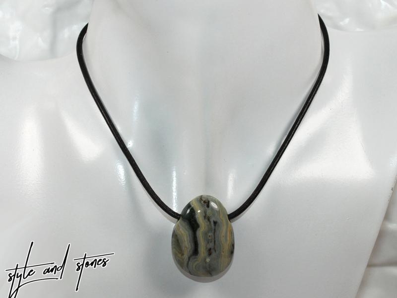 Ocean jasper on cord