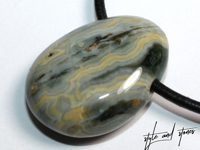 Ocean jasper on cord