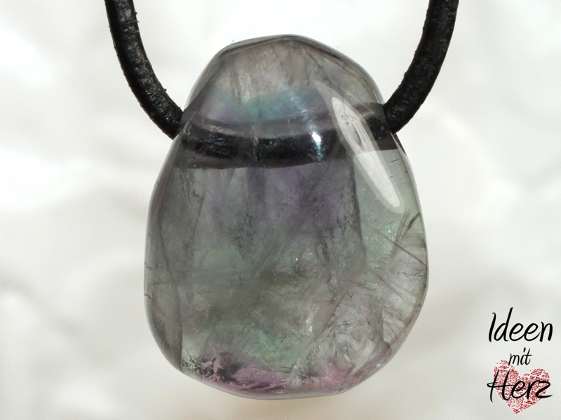 Fluorite on cord