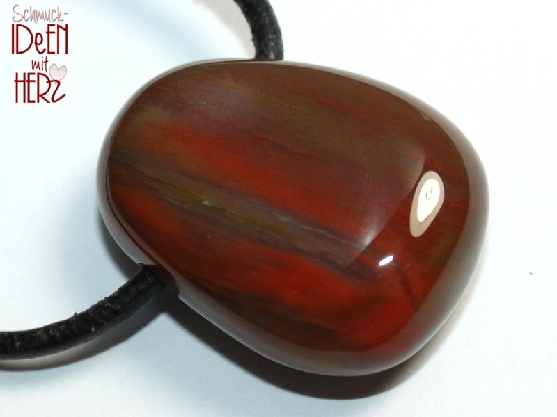 Fossilized wood on cord