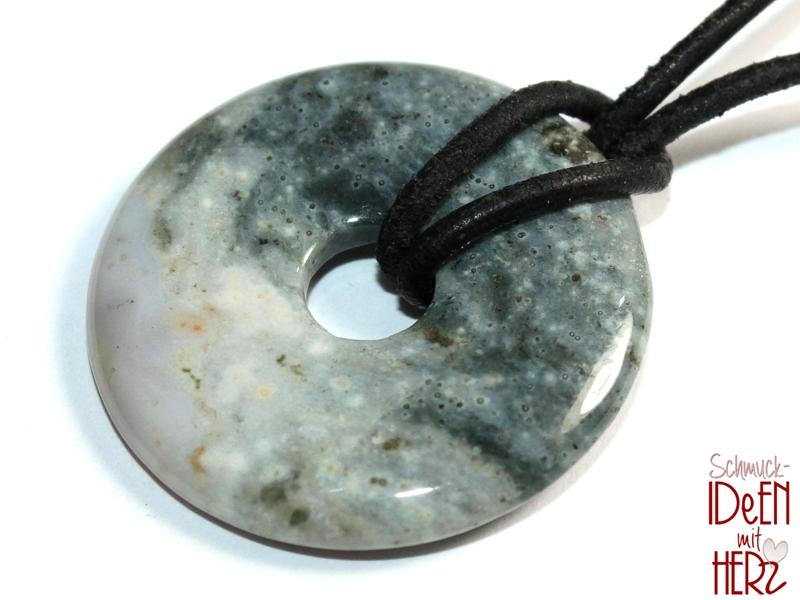 Ocean jasper on cord