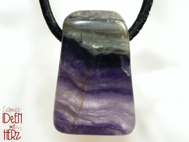 Fluorite on cord