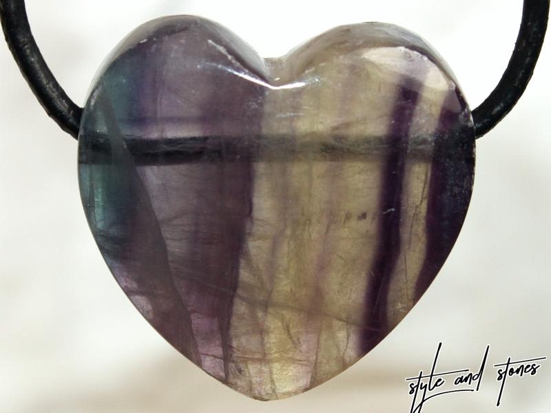 Fluorite on cord