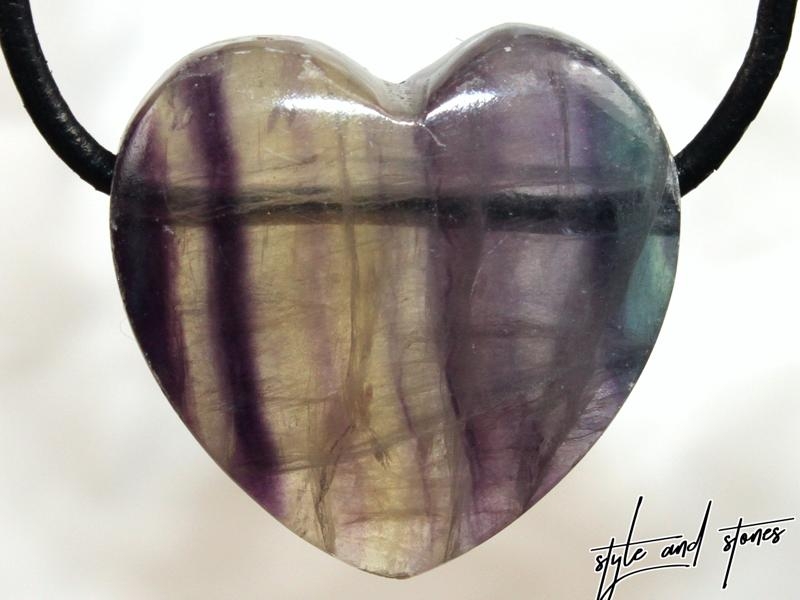 Fluorite on cord