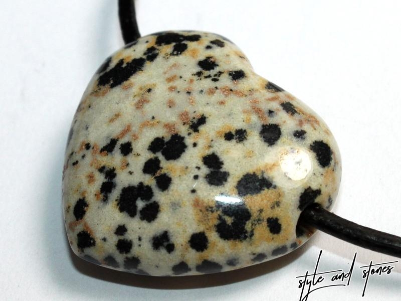 Dalmatian stone on cord