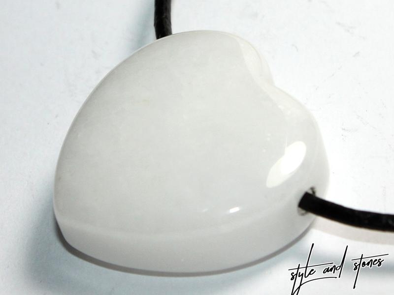 White agate on cord