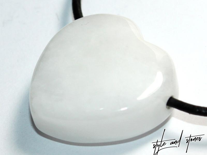 White agate on cord