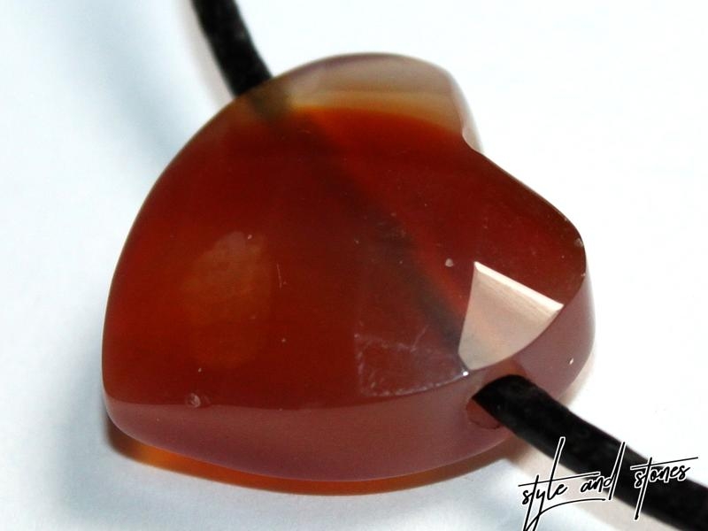 Carnelian on cord