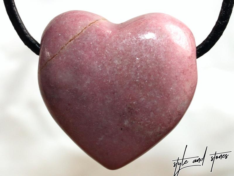 Rhodonite on cord