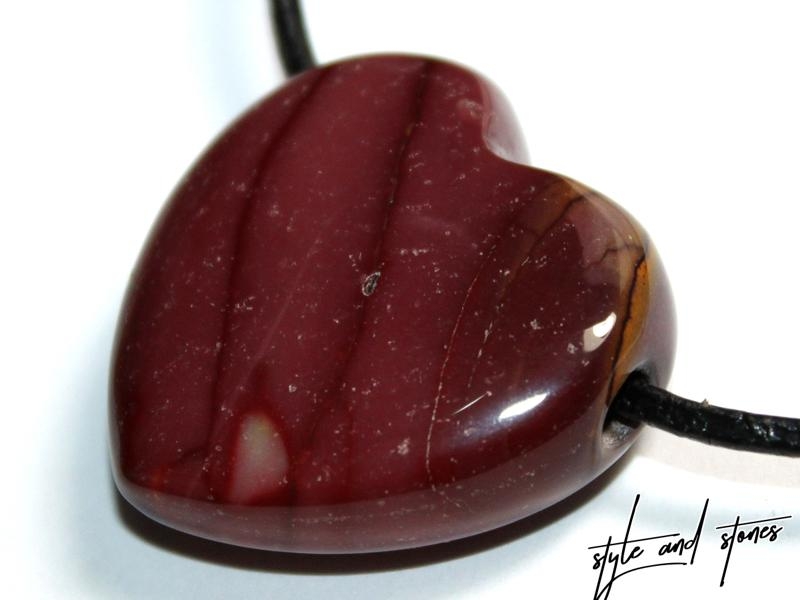 Mookaite on cord