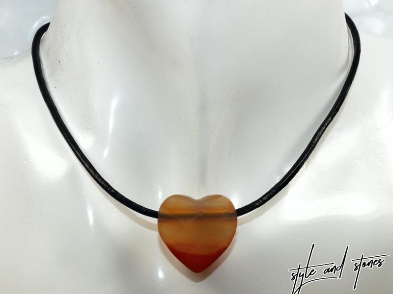 Carnelian on cord