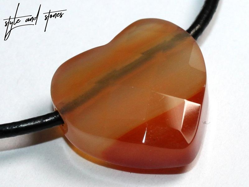 Carnelian on cord