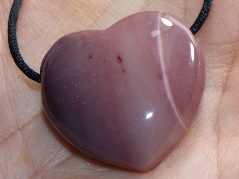 Mookaite on cord