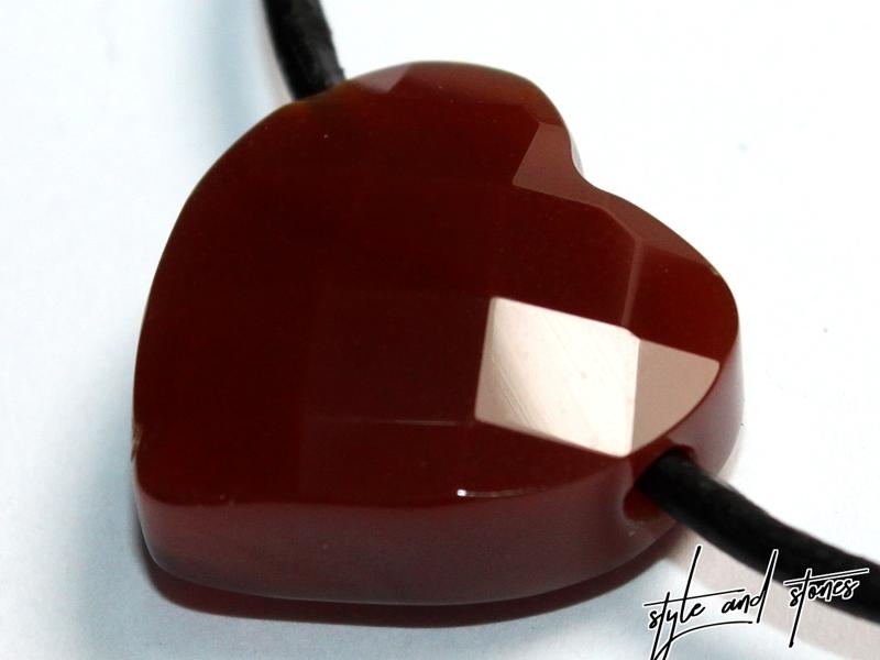 Carnelian on cord