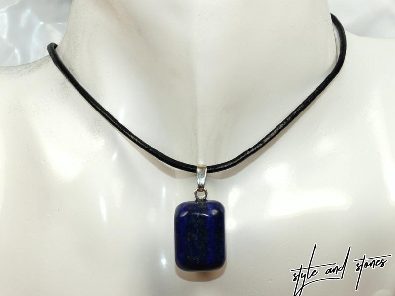 Lapis lazuli on cord