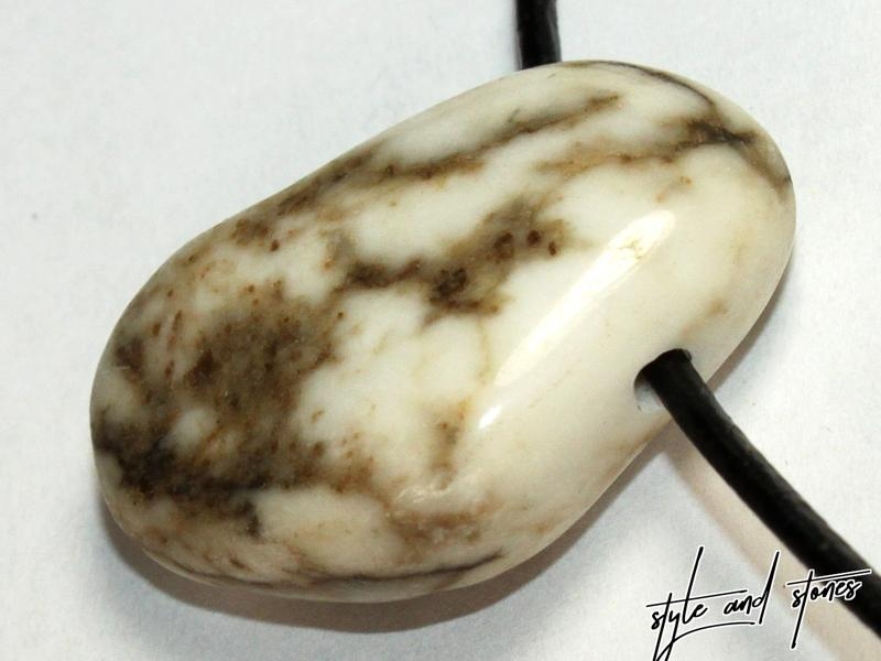 Howlite on cord