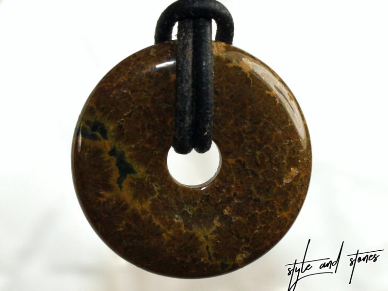 Ocean jasper on cord