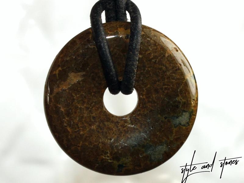 Ocean jasper on cord