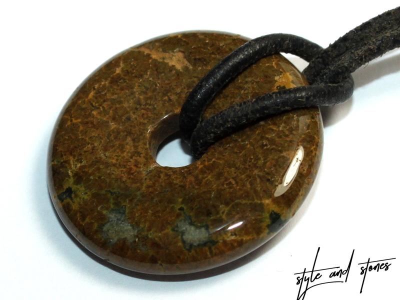 Ocean jasper on cord