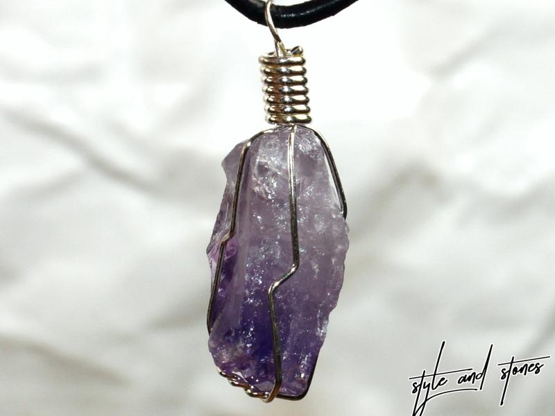 Amethyst auf Band