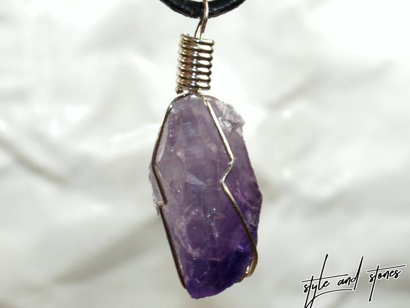 Amethyst auf Band