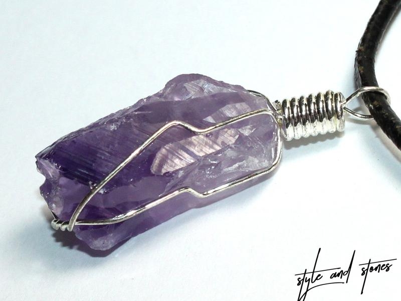 Amethyst auf Band