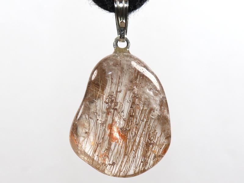 Rutilated quartz on cord