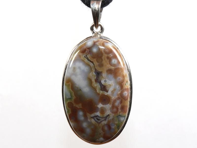 Ocean jasper on cord