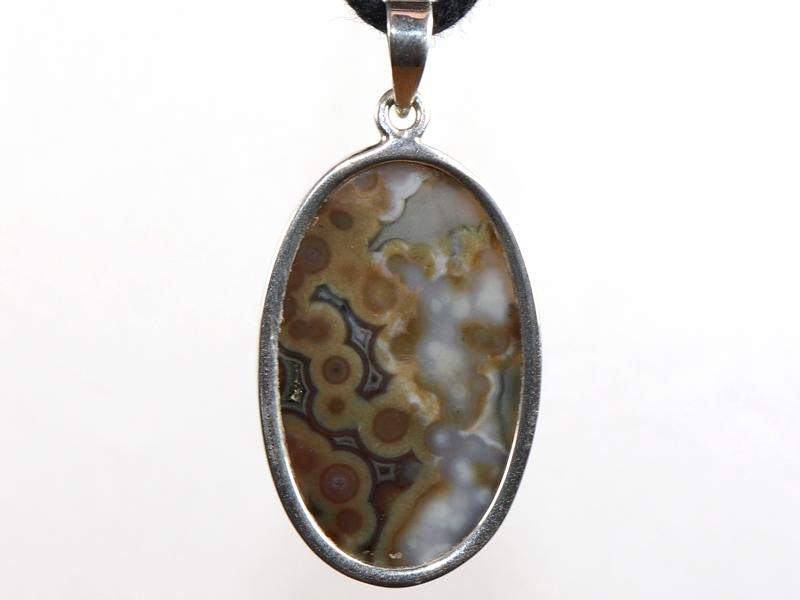 Ocean jasper on cord