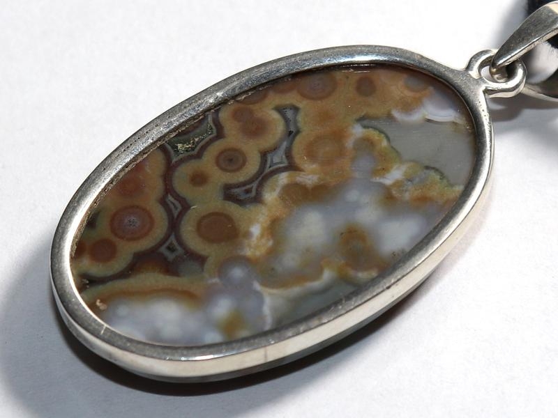 Ocean jasper on cord