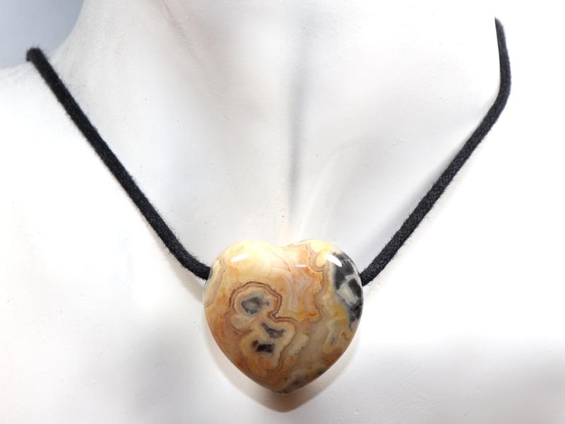 Crazy lace agate on cord