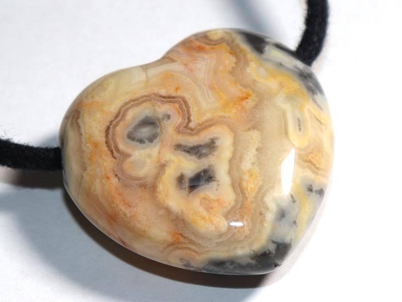 Crazy lace agate on cord