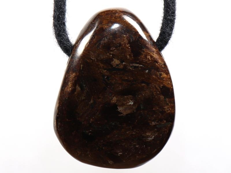 Bronzite on cord