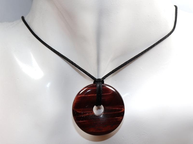 Red tigers eye on cord